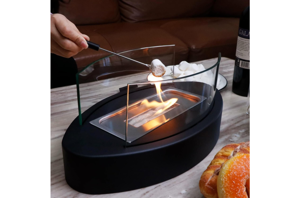 Oválný stolní krb na bioethanol